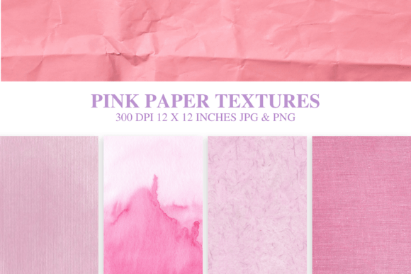 Download Pink Paper Textures Bundle | 300 DPI JPG - Pink Collection
