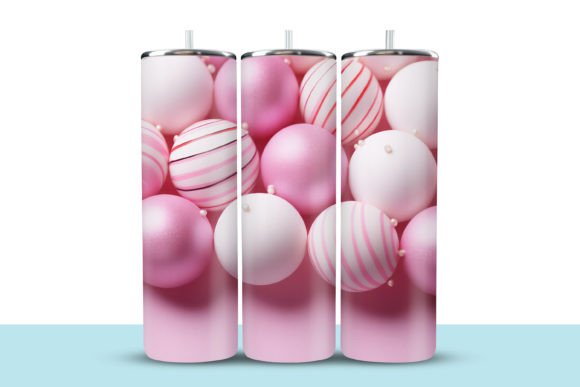 Download Pink White Balls Tumbler Wrap - Pink Collection