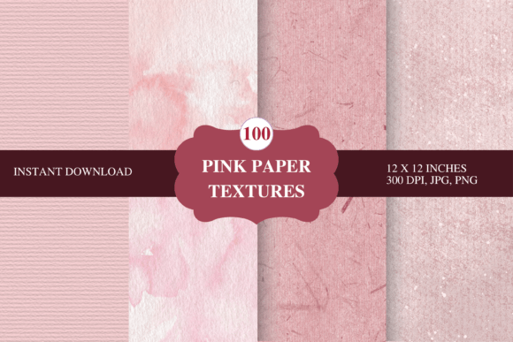 Download Pink Paper Texture 100 Bundle - Pink Collection