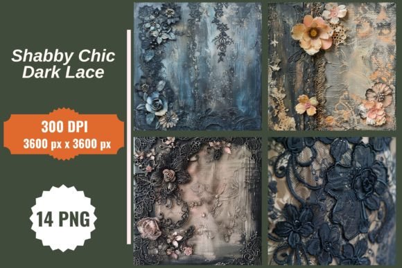 Download Shabby Chic Dark Lace Backgrounds - Dark lace Collection