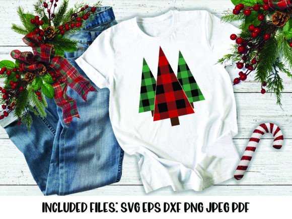 Download Buffalo Plaid Christmas Trees SVG - Buffalo Collection