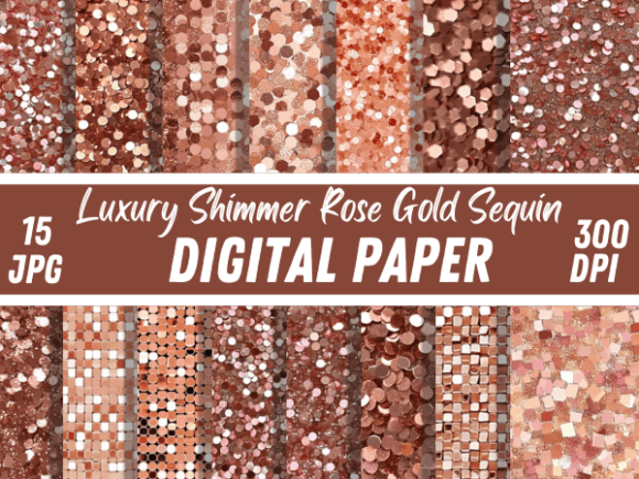 Download Luxury Shimmer Glitter Rose Gold Sequin - Luxury shimmer Collection