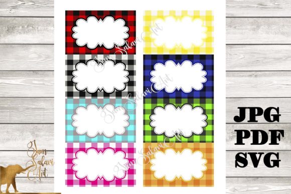Download 8 Buffalo Lumberjack Plaid Food Labels - Buffalo Collection