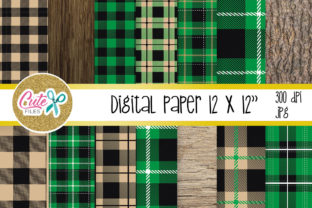 Download Green Buffalo Plaid Pattern, Lumberjack Digital Paper - Buffalo Collection