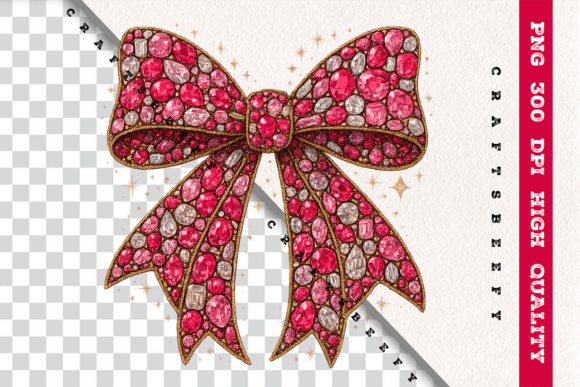 Download Faux Rhinestone Pink Bow PNG - Pink Collection