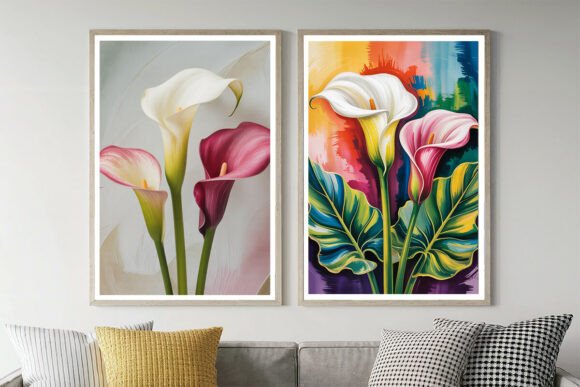 Download Soft Pink &amp; White Calla Lilies Floral - Pink Collection