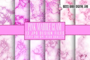 Download Pink Glam Marble Digital Paper - Pink Collection
