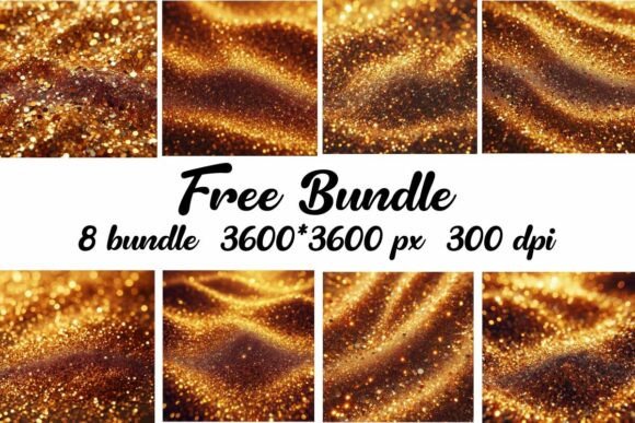 Download Free Golden Glittering Background Bundle - Background bundle Collection