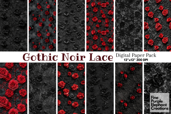 Download Gothic Black Rose Dark Lace Vampire Love - Dark lace Collection