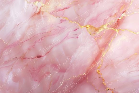 Download Pink Marble with Gold Veins - Pink Collection