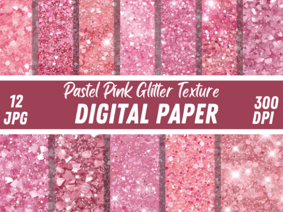 Download Pastel Pink Glitter Seamless Pattern - Pink Collection