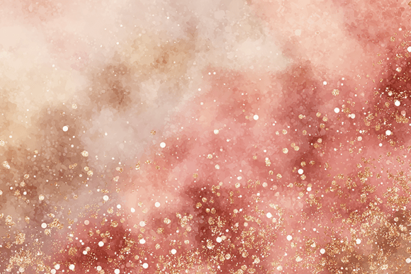 Download Rose Gold Pink Glitter Watercolor - Pink Collection